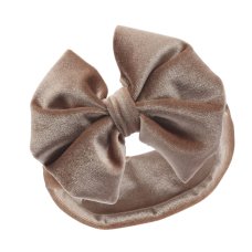 HB114-COF: Coffee Velour Headband w/Bow